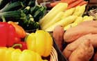 Array of vegetables from a table at the Sierra Vista Farmers Market